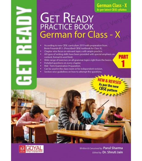 Get Ready Practice Book German Class 10 Part 1 Class-10 - SchoolChamp.net